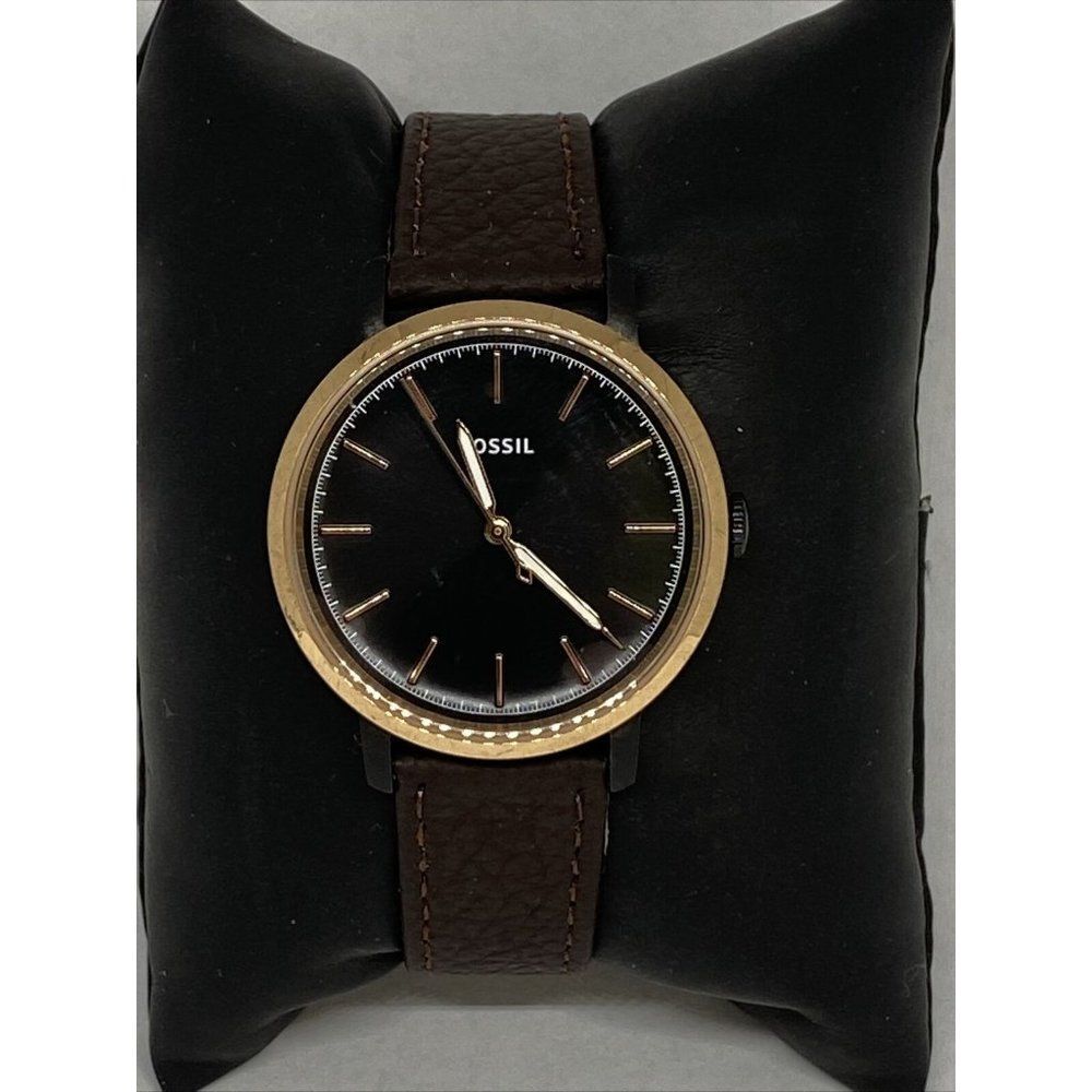 Fossil ES4467 Women's Brown Leather Analog Dial Qu